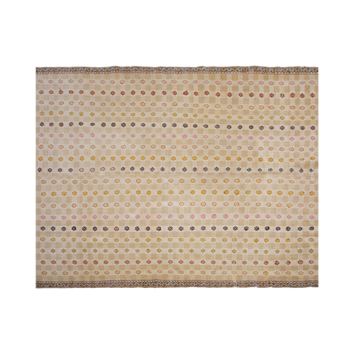 Minimalist Modern Kilim Rug 196x283 cm, 6'5" x 9'3" Feet