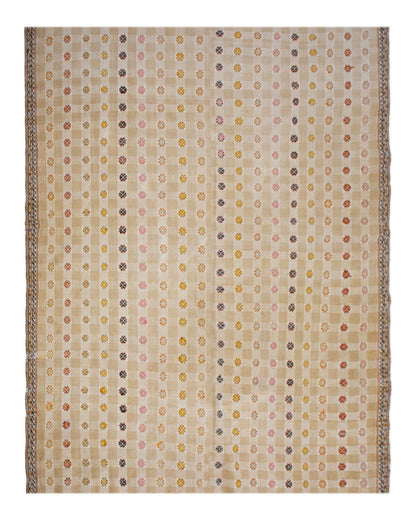 Minimalist Modern Kilim Rug 196x283 cm, 6'5" x 9'3" Feet