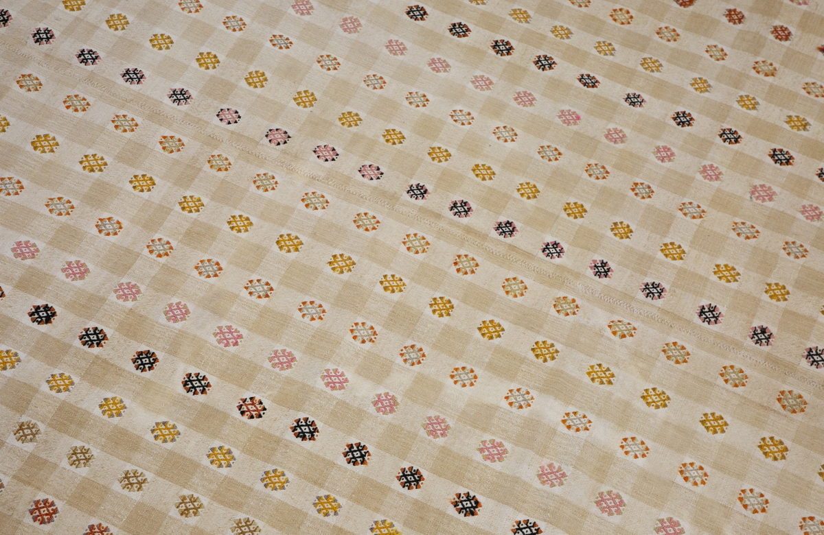 Minimalist Modern Kilim Rug 196x283 cm, 6'5" x 9'3" Feet