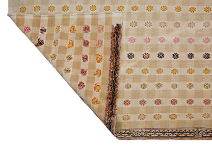 Minimalist Modern Kilim Rug 196x283 cm, 6'5" x 9'3" Feet