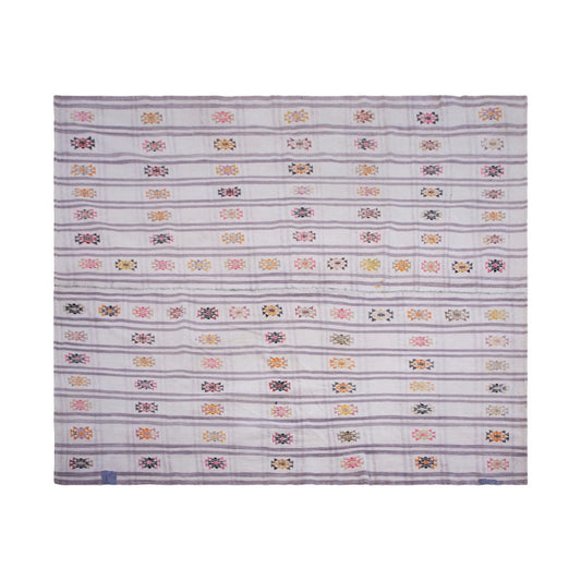 Minimalist Modern Kilim Rug 225x270 cm, 7'5" x 8'10" Feet
