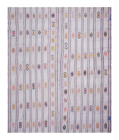 Minimalist Modern Kilim Rug 225x270 cm, 7'5" x 8'10" Feet