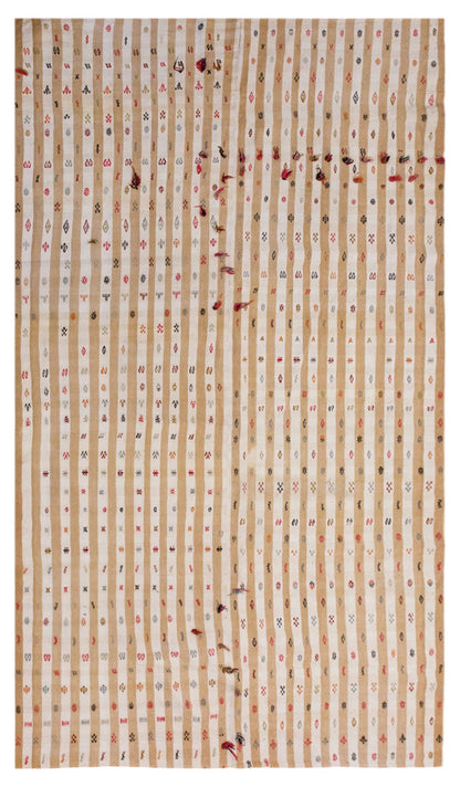 Minimalist Modern Striped Kilim Rug 160x325 cm (5'3" x 10'8" feet)