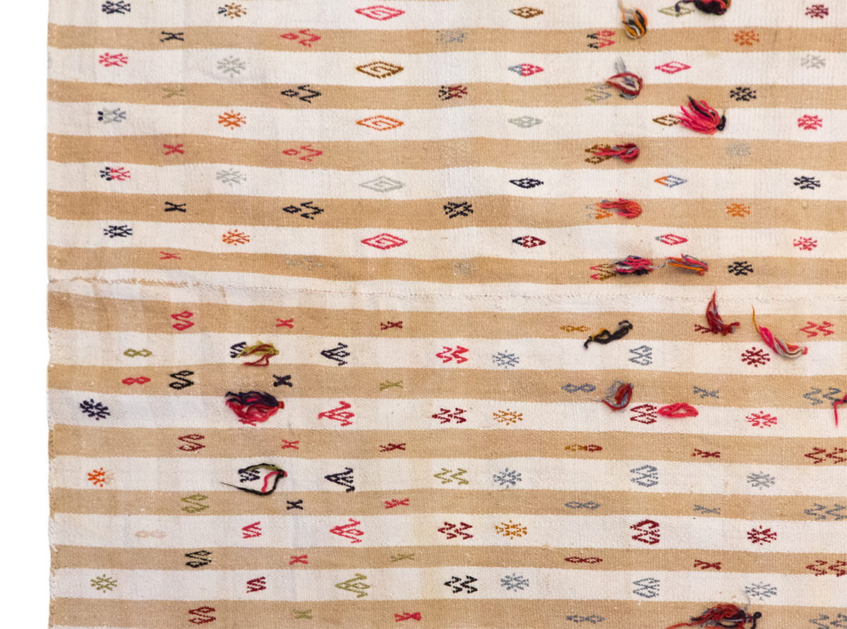 Minimalist Modern Striped Kilim Rug 160x325 cm (5'3" x 10'8" feet)