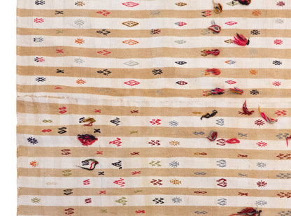 Minimalist Modern Striped Kilim Rug 160x325 cm (5'3" x 10'8" feet)