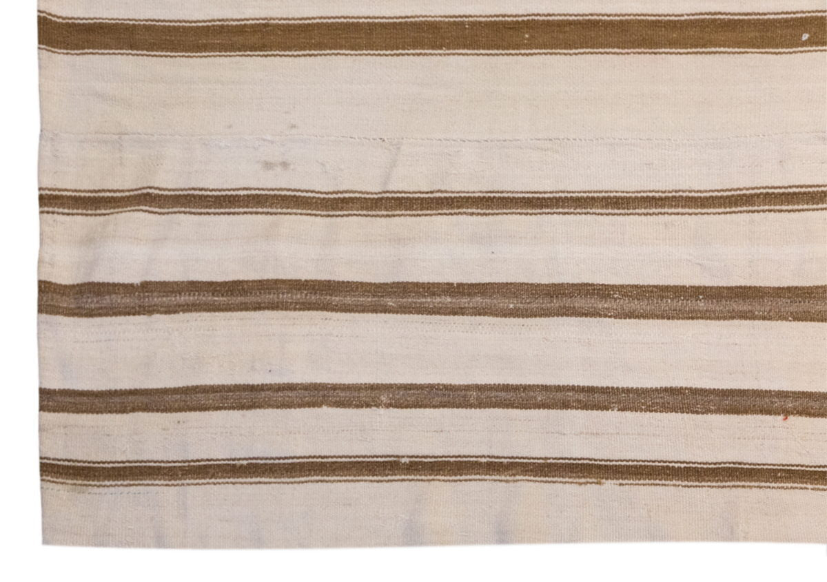 Minimalist Modern Turkish Kilim Rug 208x260 cm (6'10" x 8'6" ft)