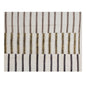 Minimalist Striped Goat Hair, 7.2x9.2 ft