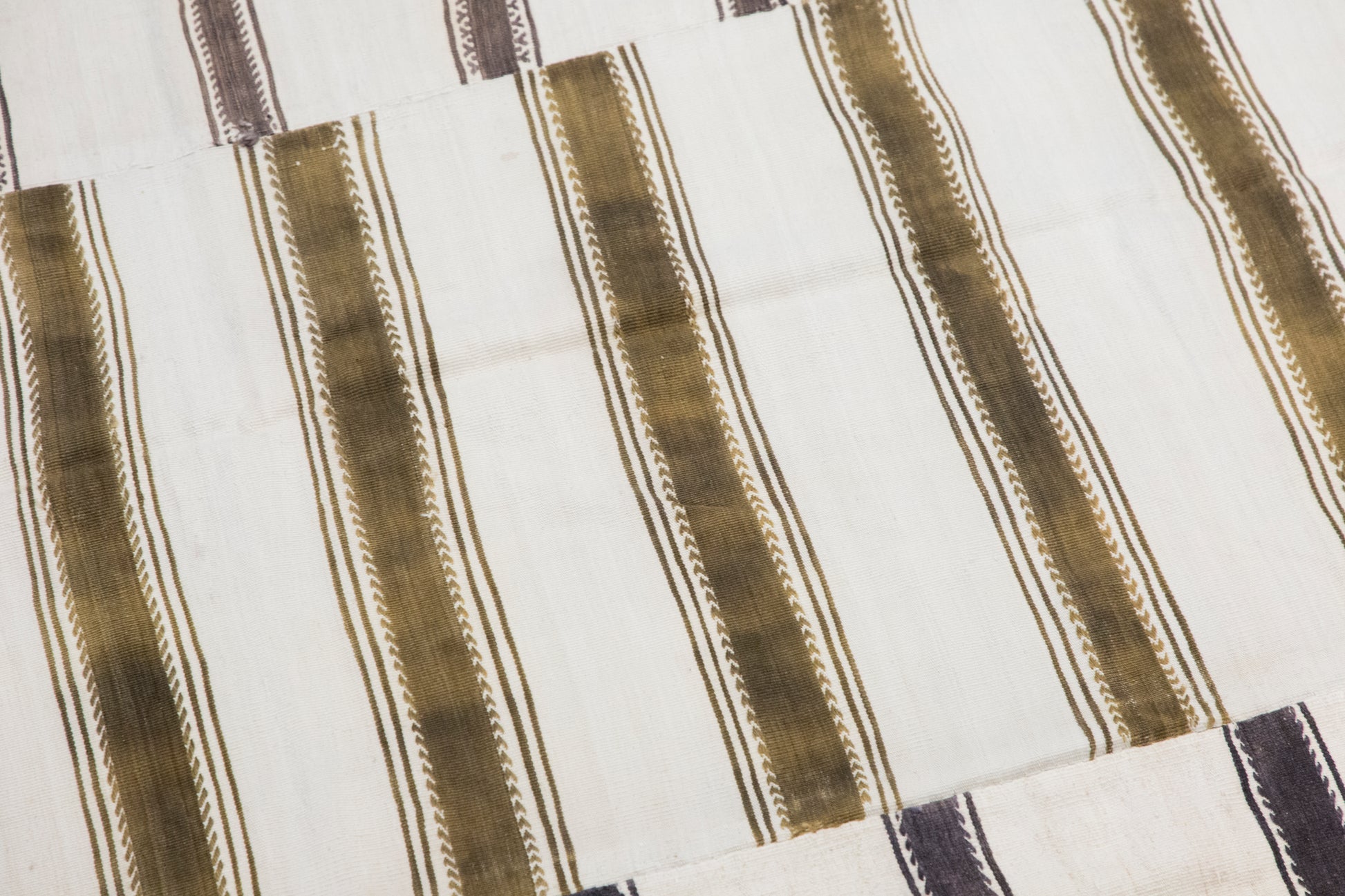 Minimalist Striped Goat Hair, 7.2x9.2 ft
