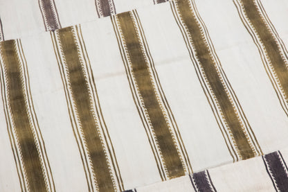 Minimalist Striped Goat Hair, 7.2x9.2 ft