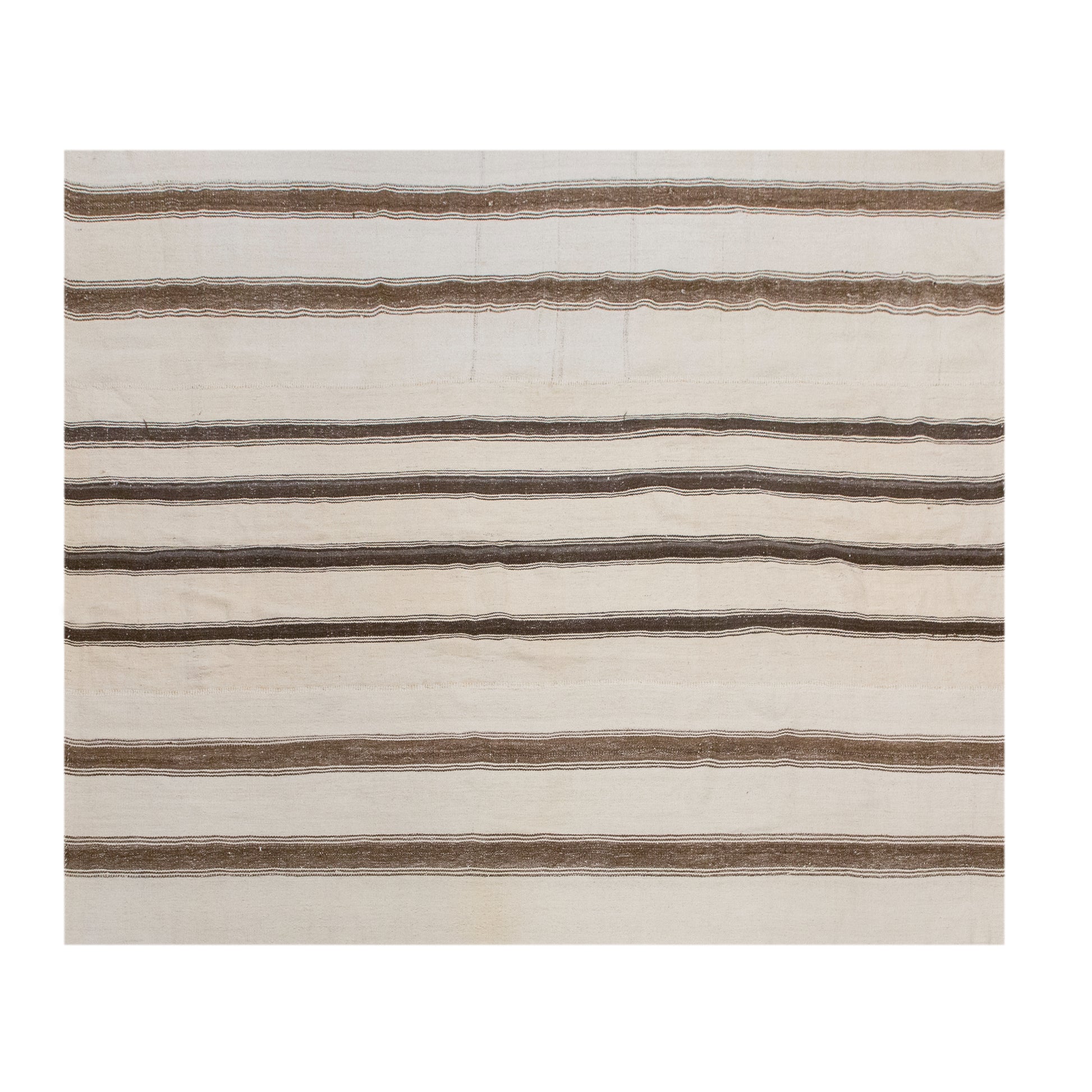 Minimalist Striped Goat Hair 240 × 280 cm 7.9 × 9.2 ft