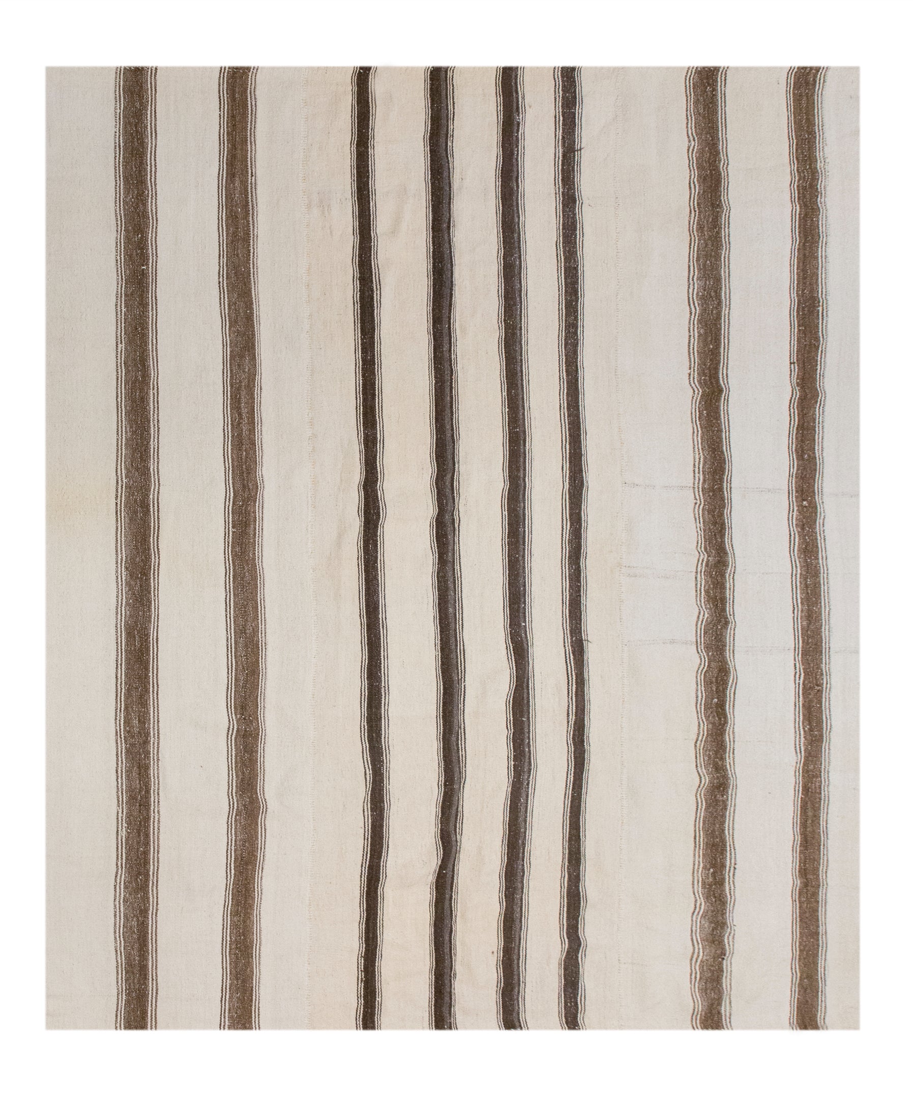 Minimalist Striped Goat Hair 240 × 280 cm 7.9 × 9.2 ft