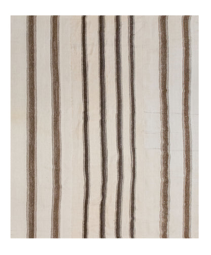 Minimalist Striped Goat Hair 240 × 280 cm 7.9 × 9.2 ft