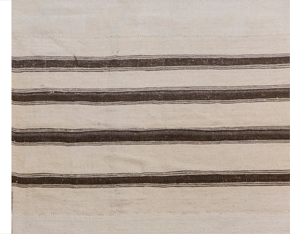 Minimalist Striped Goat Hair 240 × 280 cm 7.9 × 9.2 ft