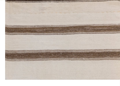 Minimalist Striped Goat Hair 240 × 280 cm 7.9 × 9.2 ft