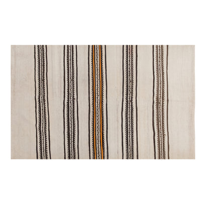 Minimalist Striped Goat Hair Rug 116 × 185 cm(3.8 × 6.1 ft)