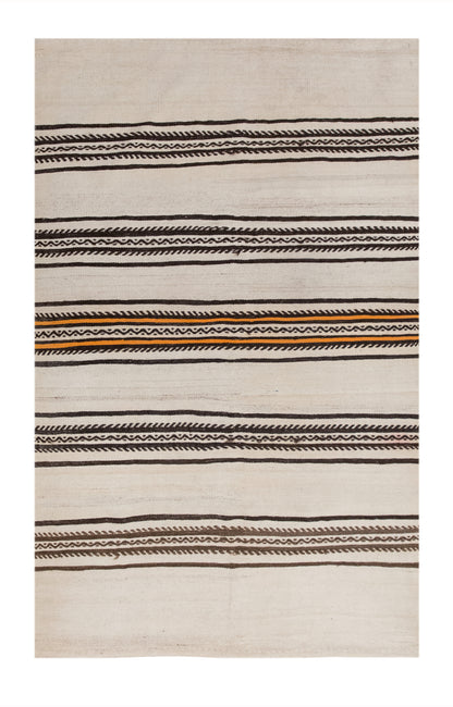 Minimalist Striped Goat Hair Rug 116 × 185 cm(3.8 × 6.1 ft)