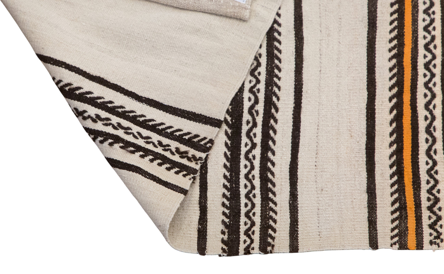 Minimalist Striped Goat Hair Rug 116 × 185 cm(3.8 × 6.1 ft)