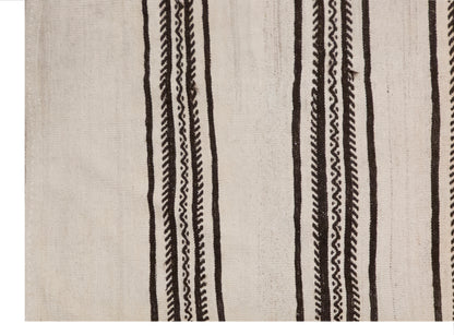 Minimalist Striped Goat Hair Rug 116 × 185 cm(3.8 × 6.1 ft)