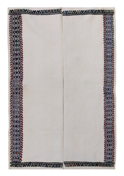 Minimalist Striped Kilim Rug, 120 x 185 cm/3'11" x 6'1"