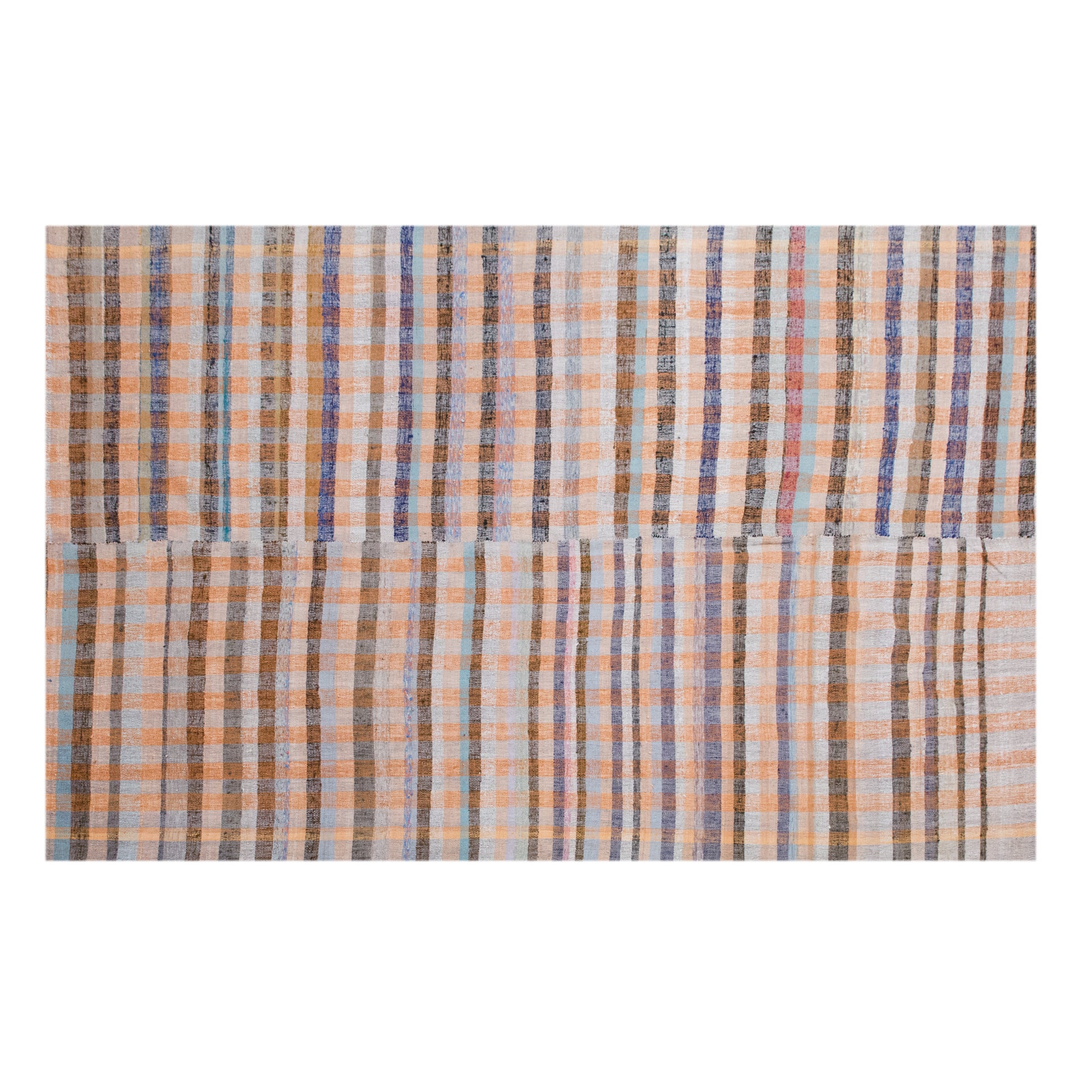 Minimalist Turkish Kilim 225x350 cm | 7.4×11.5 ft