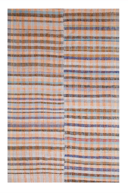 Minimalist Turkish Kilim 225x350 cm | 7.4×11.5 ft