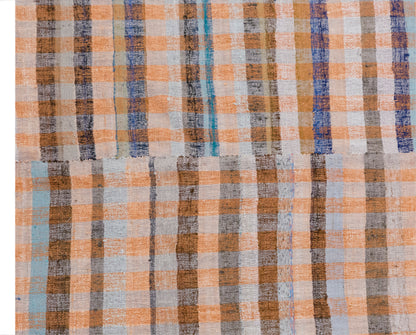 Minimalist Turkish Kilim 225x350 cm | 7.4×11.5 ft