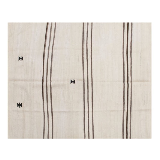 Minimalist Turkish Kilim Rug 160x200 cm | 5.3x6.6 ft