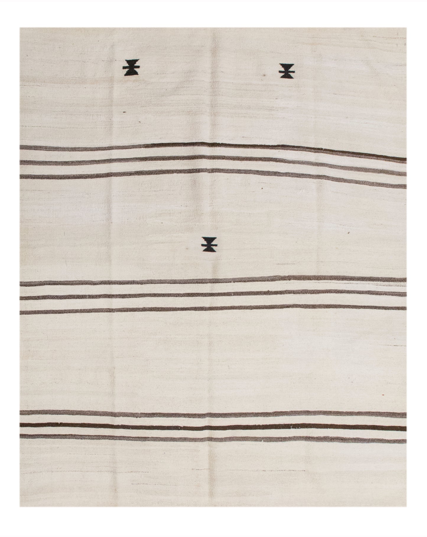 Minimalist Turkish Kilim Rug 160x200 cm | 5.3x6.6 ft