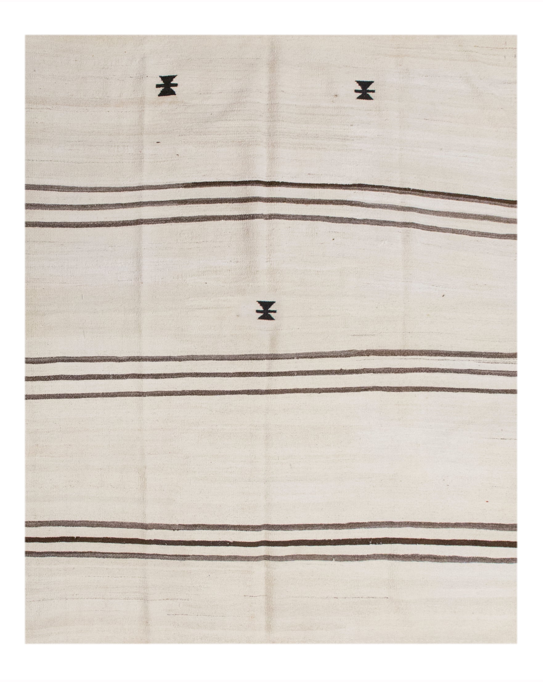 Minimalist Turkish Kilim Rug 160x200 cm | 5.3x6.6 ft