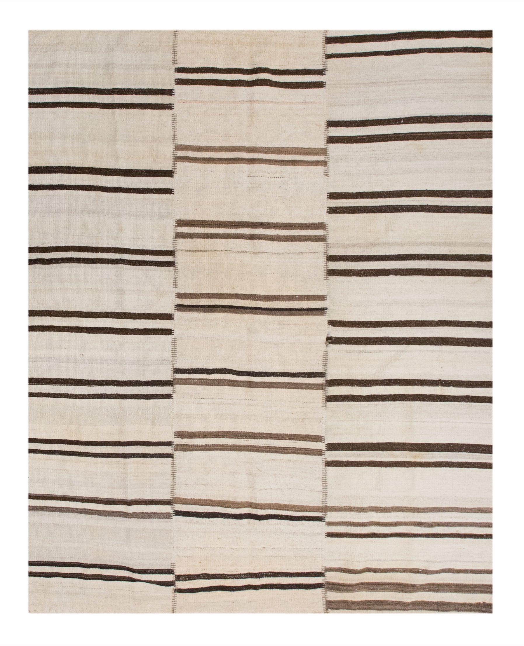 Minimalist Turkish Kilim Rug 200x250 cm | 6.6x8.2 ft