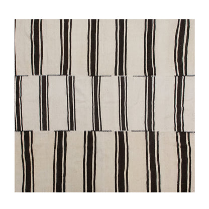 Minimalist Turkish Kilim Rug 205x205 cm | 6.7x6.7 ft