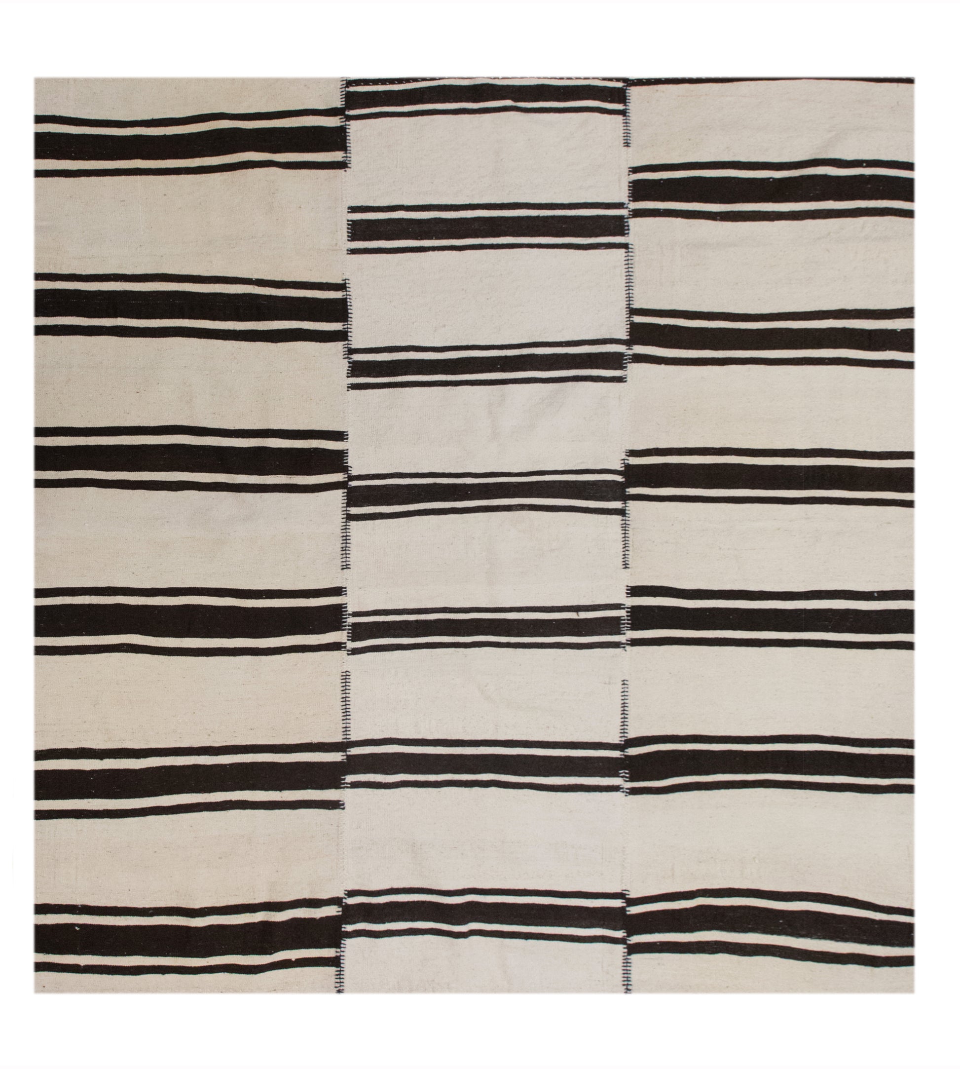 Minimalist Turkish Kilim Rug 205x205 cm | 6.7x6.7 ft