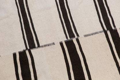 Minimalist Turkish Kilim Rug 205x205 cm | 6.7x6.7 ft