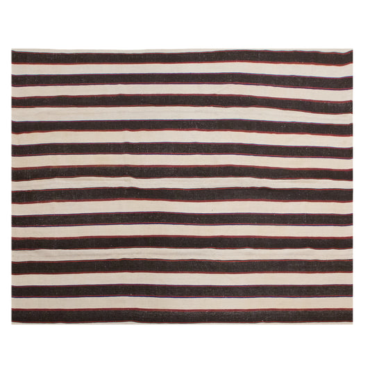 Minimalist Turkish Kilim Rug 235x300 cm | 7.7x9.8 ft