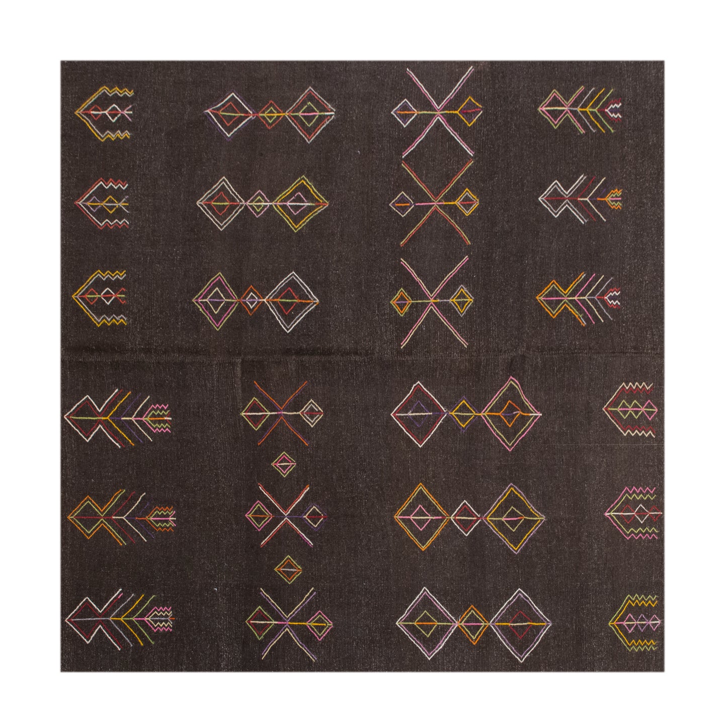 Minimalist Turkish Kilim Rug 265x260 cm | 8.7x8.5 ft