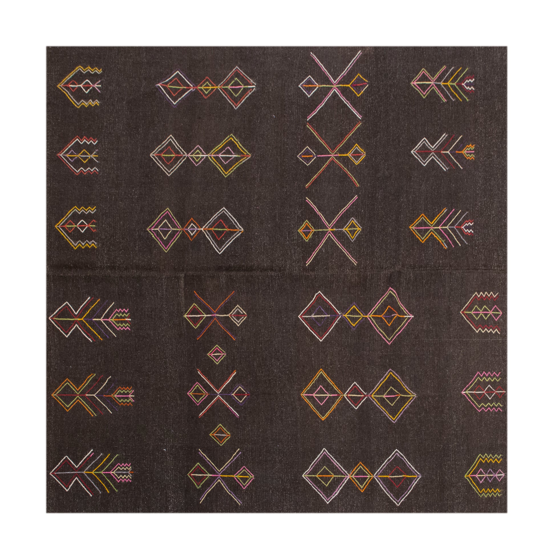 Minimalist Turkish Kilim Rug 265x260 cm | 8.7x8.5 ft