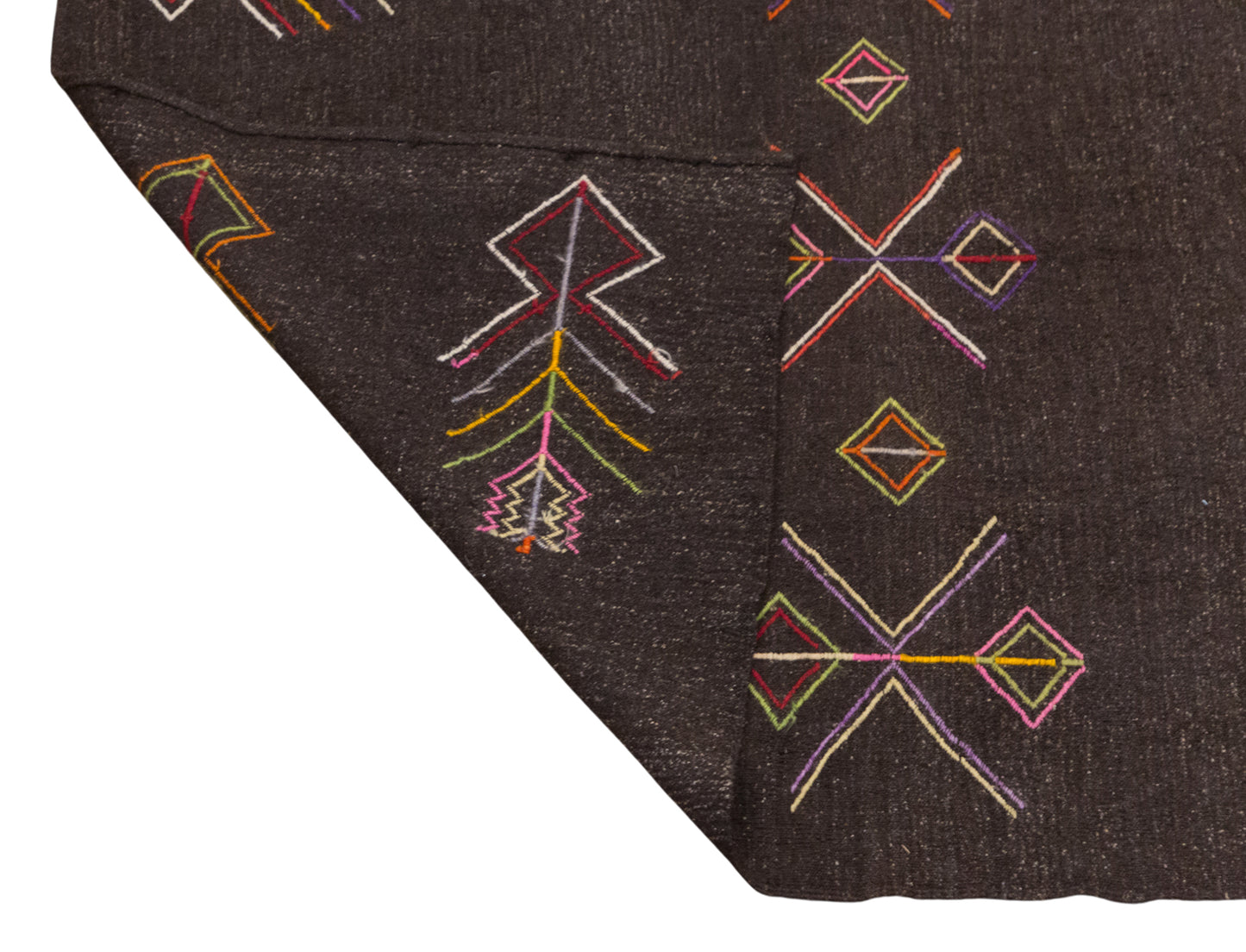 Minimalist Turkish Kilim Rug 265x260 cm | 8.7x8.5 ft