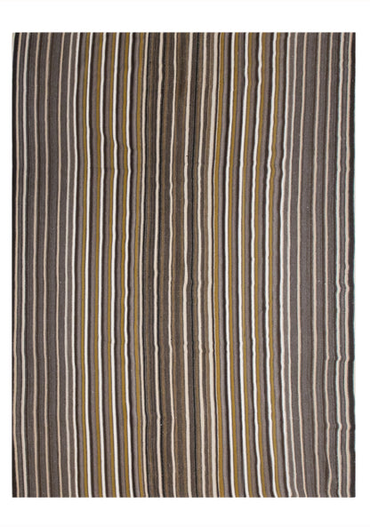 Minimalist Turkish Kilim Rug 275x370 cm | 9.0x12.1 ft