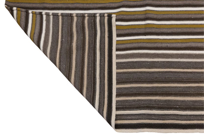 Minimalist Turkish Kilim Rug 275x370 cm | 9.0x12.1 ft
