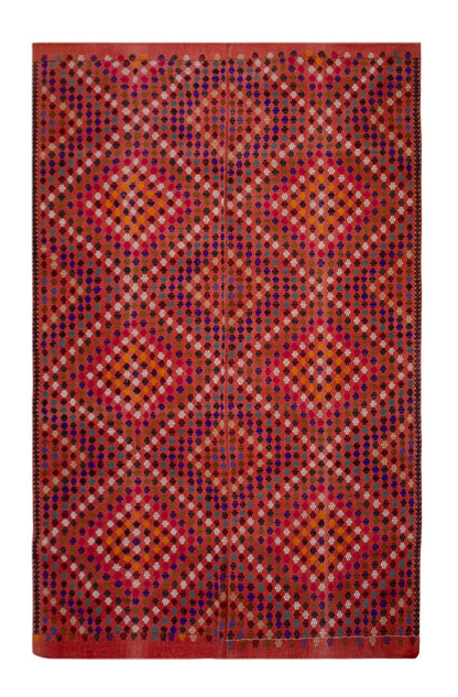 Minimalist Vintage Kilim Rug 194x282 cm (6'4" x 9'3")