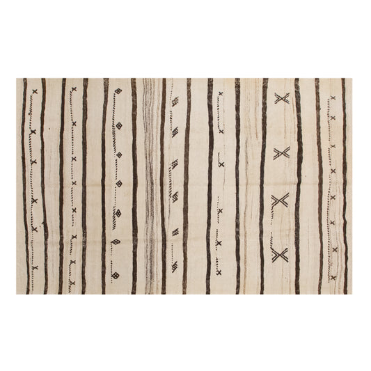 Minimalist Vintage Turkish Kilim Rug 168x250 cm (5.5x8.2 ft)