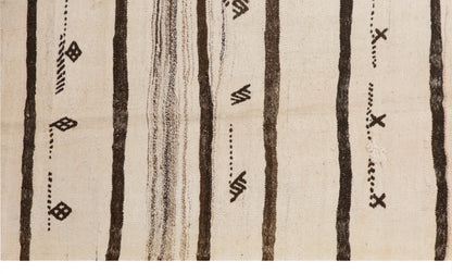Minimalist Vintage Turkish Kilim Rug 168x250 cm (5.5x8.2 ft)
