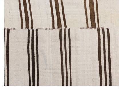 Minimalist Vintage Turkish Kilim Rug 192x240 cm (6.3x7.9 ft)