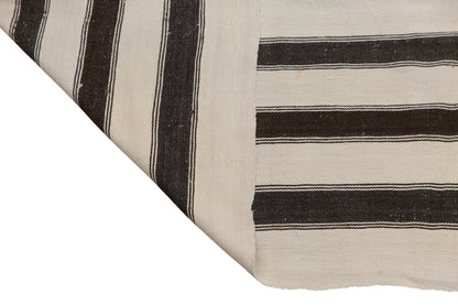 Minimalist Vintage Turkish Kilim Rug 195x204 cm (6.4x6.7 ft)