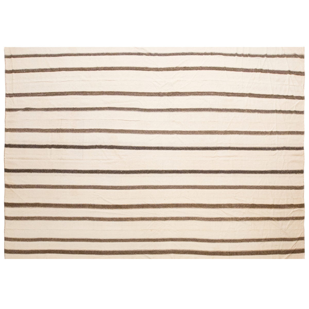 Minimalist Vintage Turkish Kilim Rug 317 x 485 cm (10'5" x 15'11")