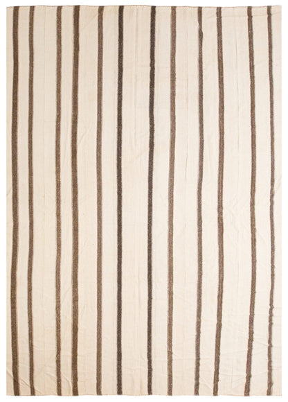 Minimalist Vintage Turkish Kilim Rug 317 x 485 cm (10'5" x 15'11")