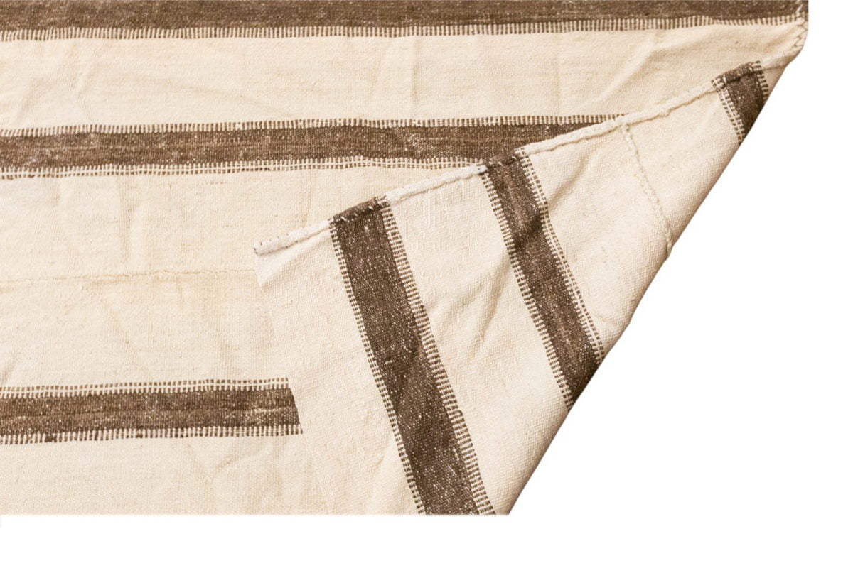 Minimalist Vintage Turkish Kilim Rug 317 x 485 cm (10'5" x 15'11")