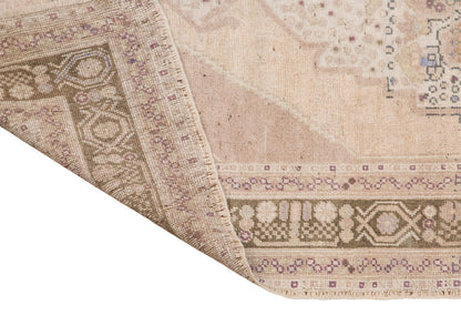 Muted Hallway Rug, Handwoven Wool Carpet, 4'4" x 10'6" (132 x 320 cm)