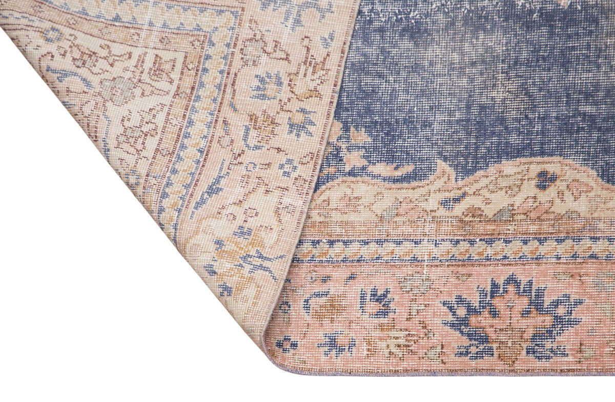 Natural Dyed Rug | Vintage Wool Rug 5'9"x9'11"