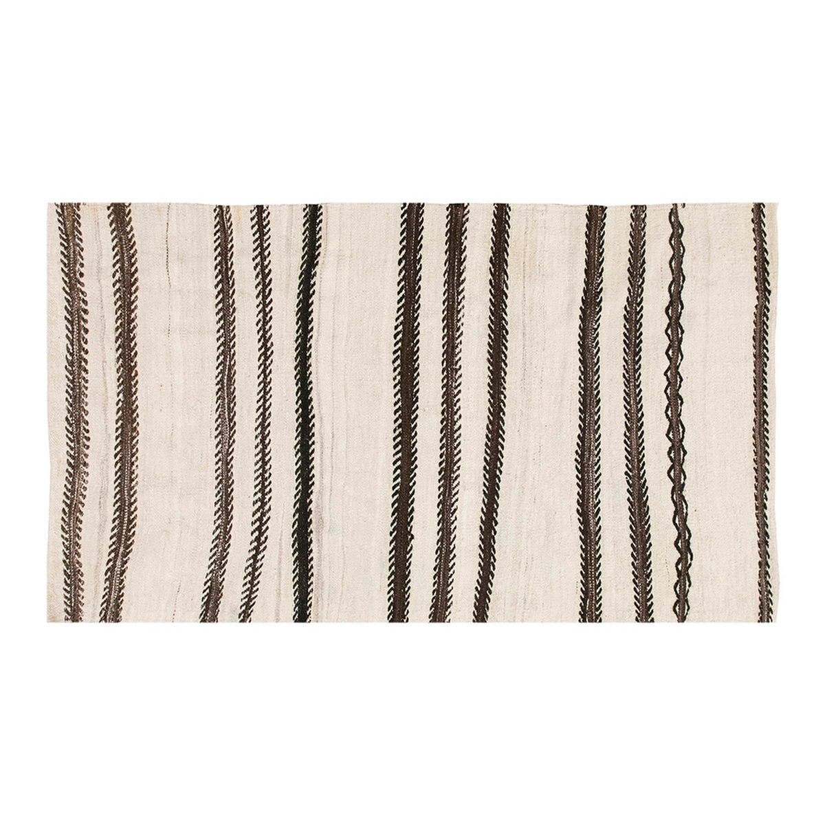 Neutral Kilim 3'4" x 6'1" feet 102 x 185 cm
